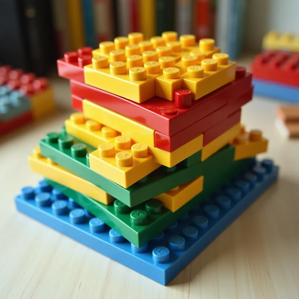 Color Brick Stack Brick Brick Colorful Stack Set model: detailed DIY creation | BrickCenter