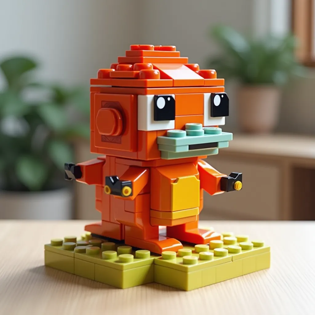 Brick Blocky Charizard model: detailed DIY creation | BrickCenter