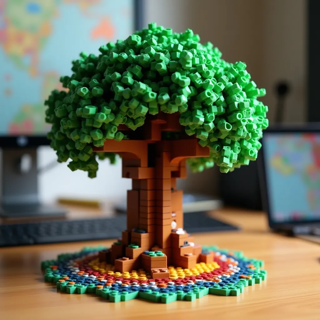 Brick Brick Tree Model model: detailed DIY creation | BrickCenter