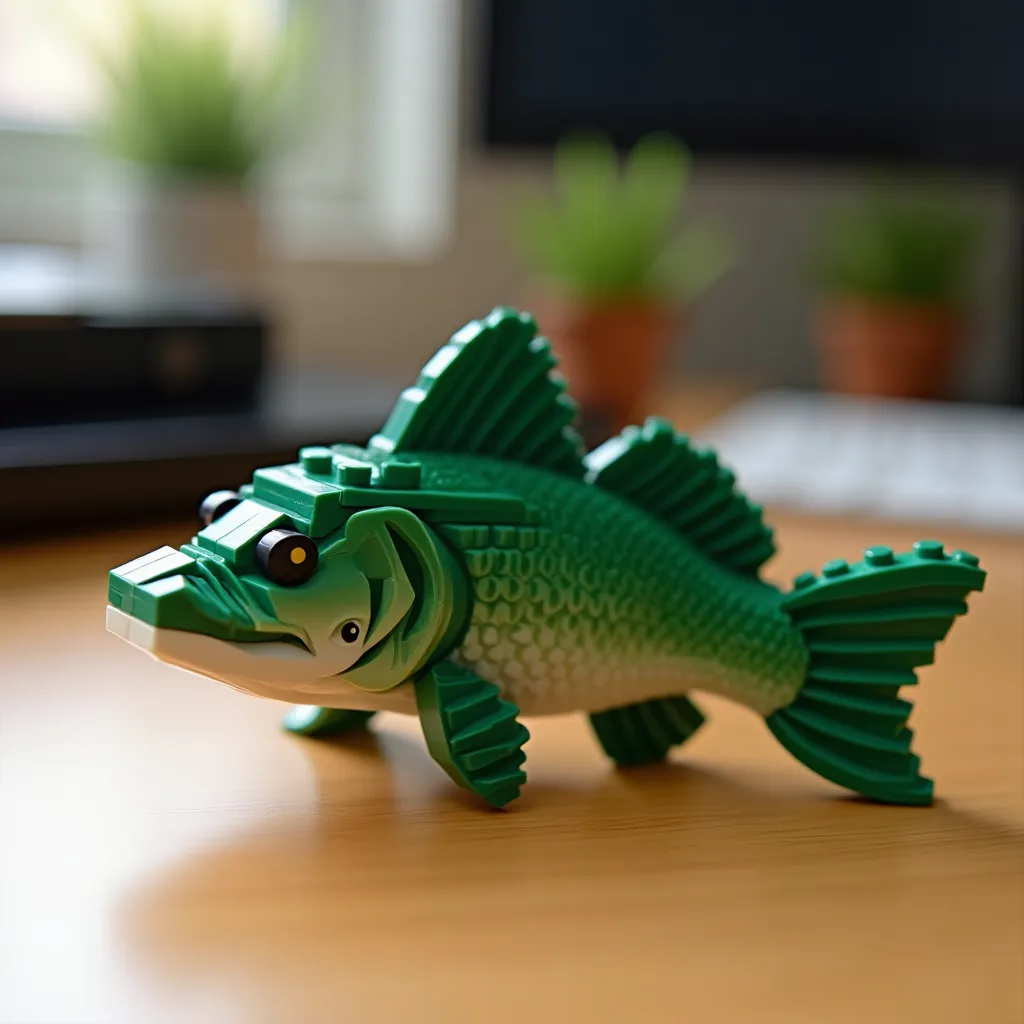 Lego Custom Fish Brick Brick Fish Model model: detailed DIY creation | BrickCenter