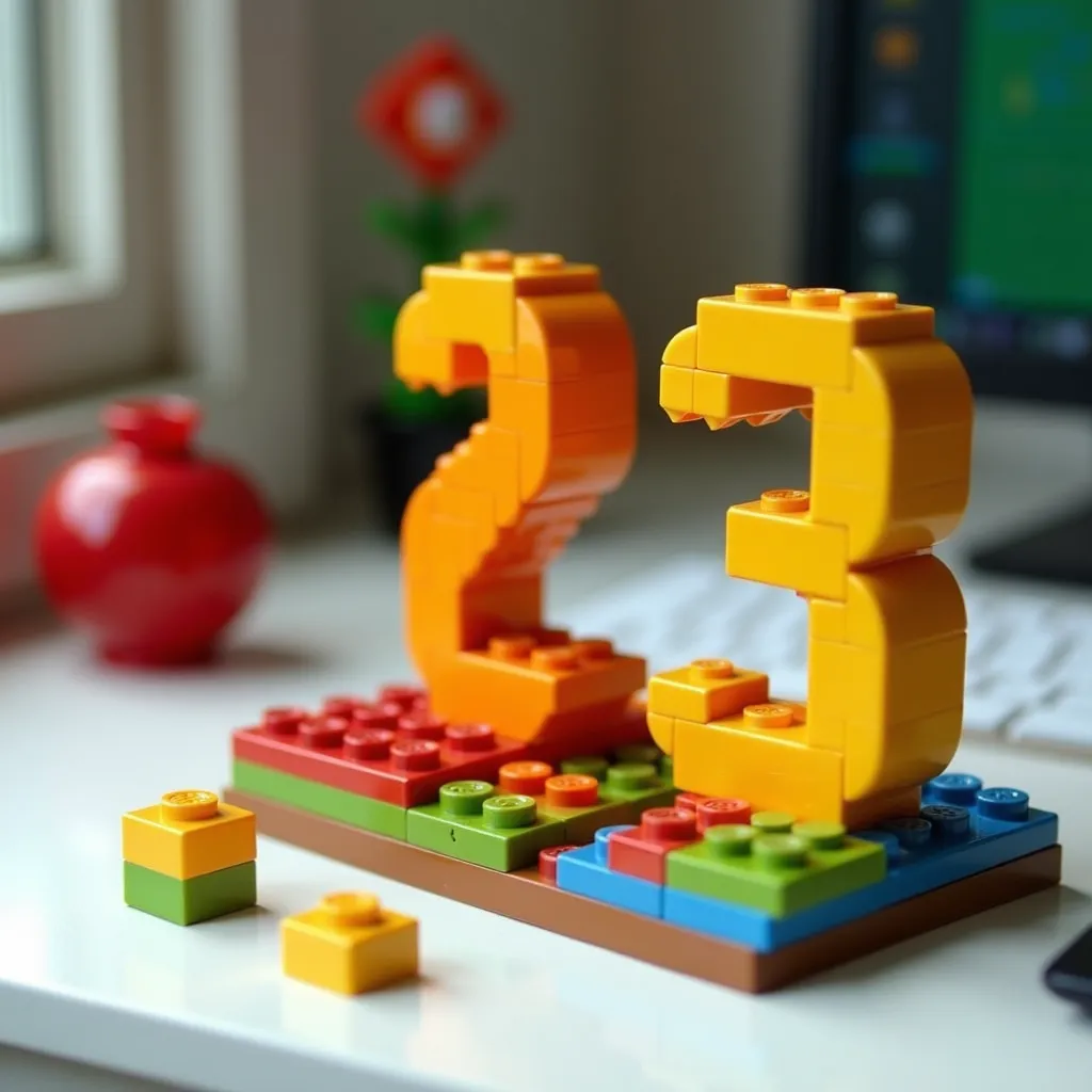 Brick Brick Number Set model: detailed DIY creation | BrickCenter