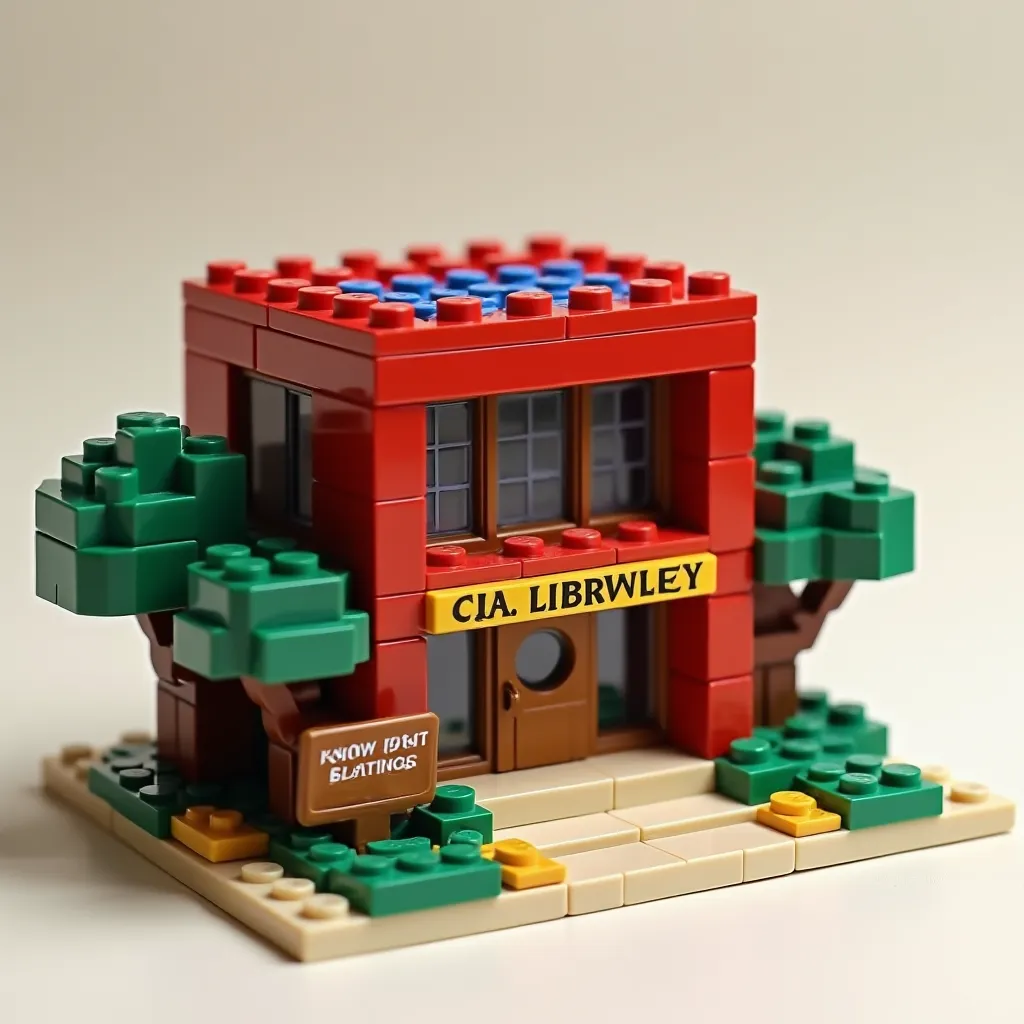 Brick Creative Library Building Set model: detailed DIY creation ...