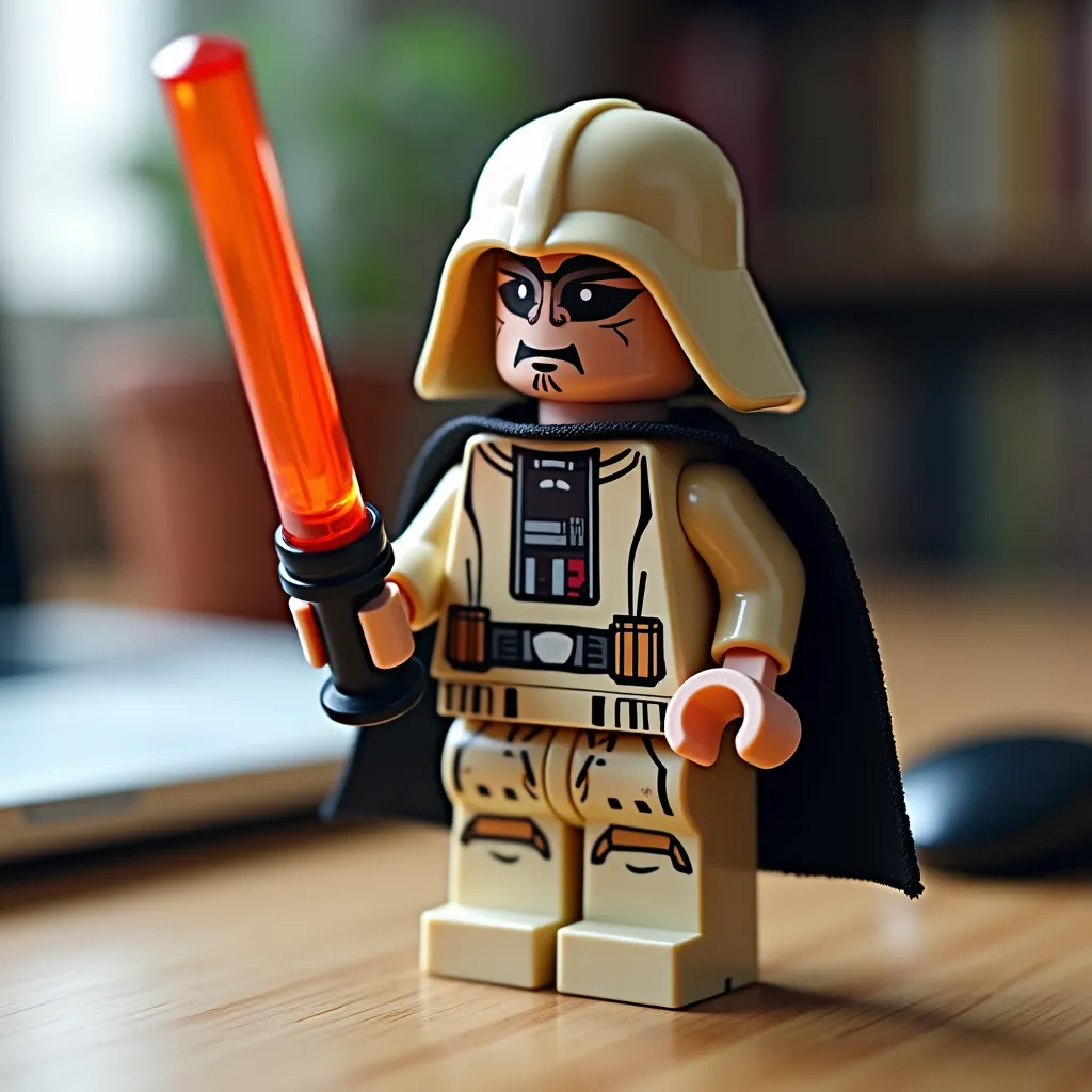 Brick Brick Star Wars Darth Vader Minifigure model: detailed DIY ...